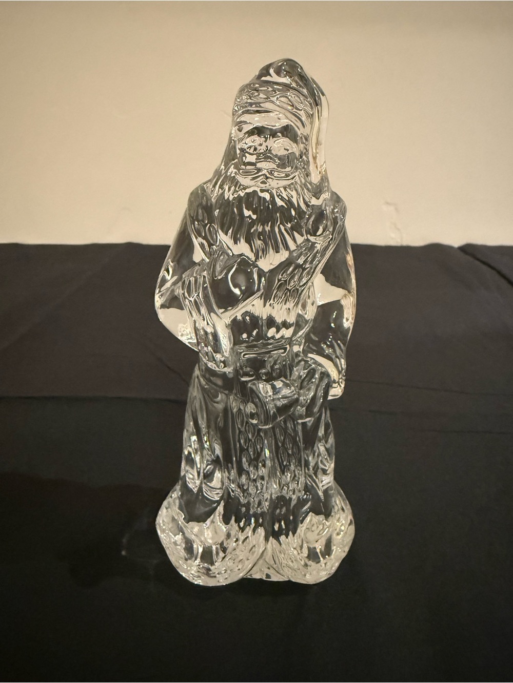 Vintage First Edition Waterford Crystal Santa Figurine
